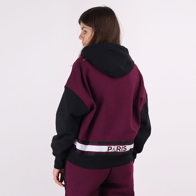 Женская толстовка Jordan Paris Saint-Germain Fleece Hoodie (CU5280-610)  - цена, описание, фото 5